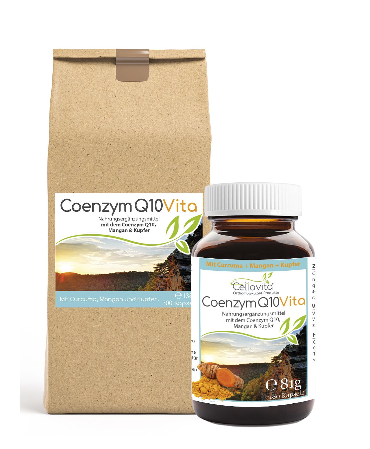 Coenzym Q10 Vita | Kapseln im Beutel (Mit Kurkuma + Mangan + Kupfer) Coenzym Q10 Vita | Kapseln im Beutel (Mit Kurkuma + Mangan + Kupfer)