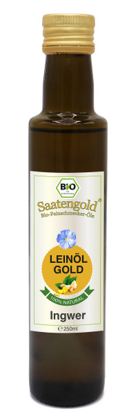 Saatengold-Bio-Feinschmecker-Öle Leinöl Ingwer
