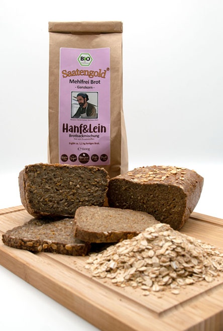 ‚Mehlfreibrot‘ Hafer & Lein Bio Brotbackmischung