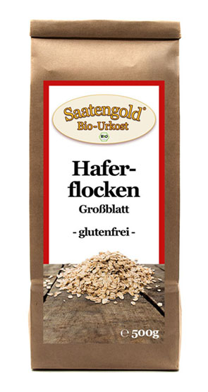 Bio-Haferflocken glutenfrei Großblatt