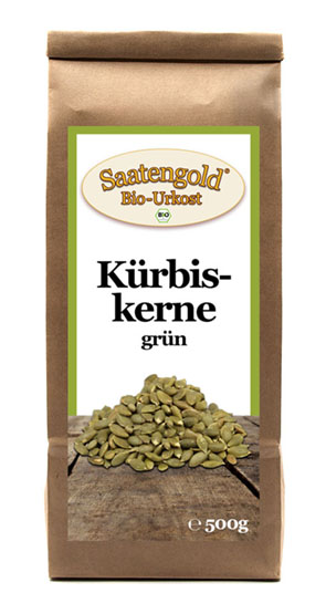 Bio-Kürbiskerne grün