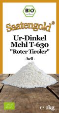 SAATENGOLD® Ur-Dinkel Mehl T-630 “Roter Tiroler” – hell – (Bio)