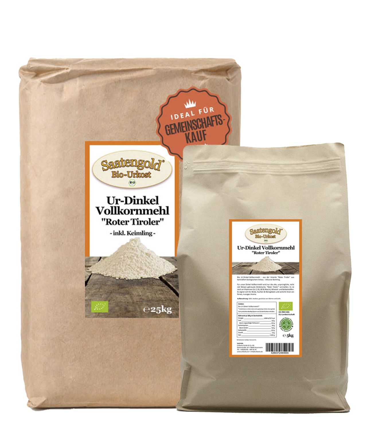 SAATENGOLD® Ur-Dinkel-Vollkornmehl (Bio) SAATENGOLD® Ur-Dinkel-Vollkornmehl (Bio)