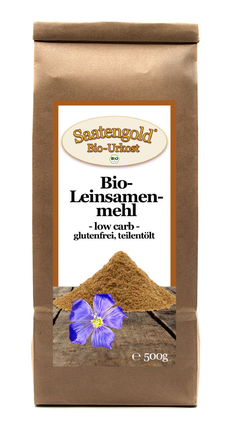 Bio-Leinsamenmehl gold