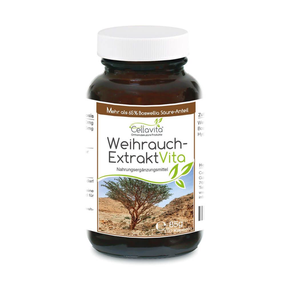 Weihrauch-Extrakt Vita | 150 Kapseln (>65% Boswellia-Säuren-Anteil)