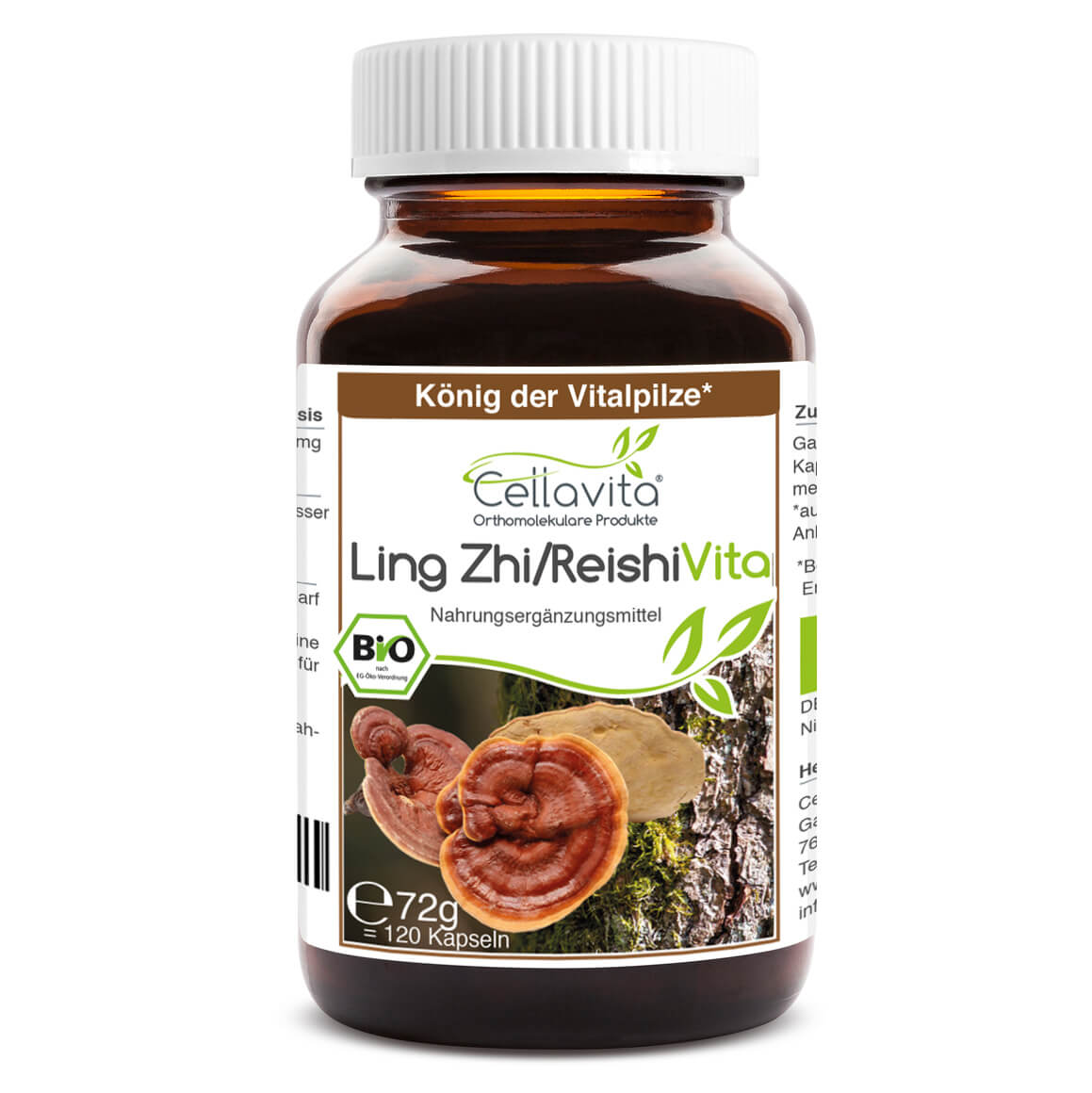 Bio Ling Zhi / Reishi Vita 120 Kapseln “Glänzender Lackporling”