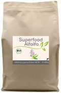 Superfood Alfalfa bio Pulver 400g im Vorratsbeutel