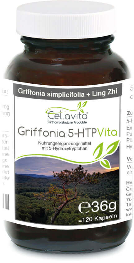 Griffonia 5-HTP (4-Monatsvorrat) Kapseln im Glas