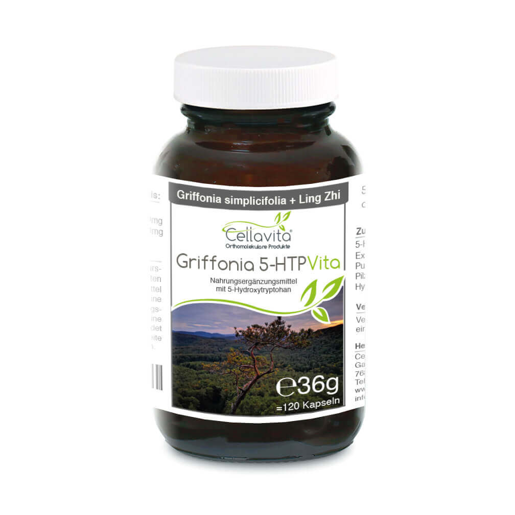 Griffonia 5-HTP (4-Monatsvorrat) Kapseln im Glas