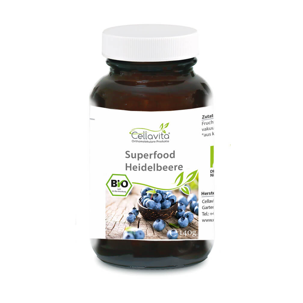 Superfood Heidelbeere bio Pulver Superfood Heidelbeere bio Pulver