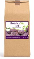 Bio-Maca Vita rot – 500 g Pulver im Vorratsbeutel